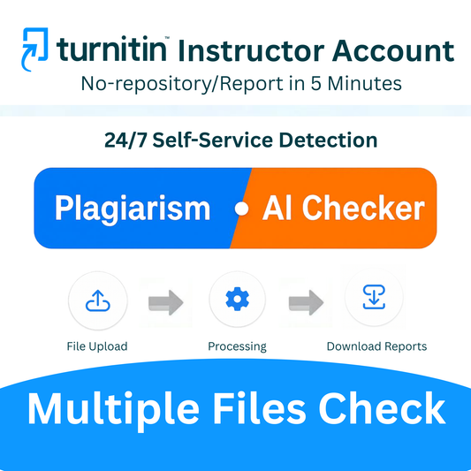 (Extended Pass)Turnitin® Official AI & Plagiarism Checker | No Repository | Instant Report (UK/USA/AU Edition)